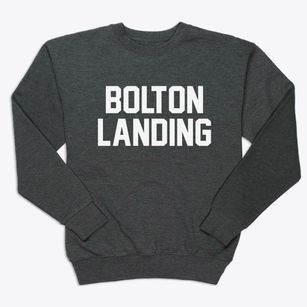 Bolton Landing New York Classic Block Premium Crewneck Sweatshirt