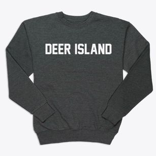 Deer Island Oregon Classic Block Premium Crewneck Sweatshirt