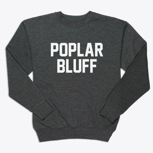 Poplar Bluff Missouri Classic Block Premium Crewneck Sweatshirt