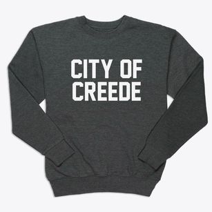 City Of Creede Colorado Classic Block Premium Crewneck Sweatshirt
