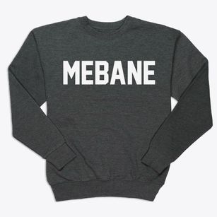 Mebane North Carolina Classic Block Premium Crewneck Sweatshirt