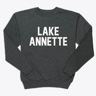 Lake Annette Missouri Classic Block Premium Crewneck Sweatshirt