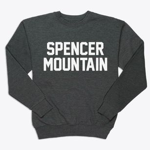 Spencer Mountain North Carolina Classic Block Premium Crewneck Sweatshirt