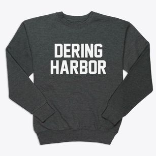 Dering Harbor New York Classic Block Premium Crewneck Sweatshirt