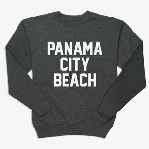 Panama City Beach Florida Classic Block Premium Crewneck Sweatshirt