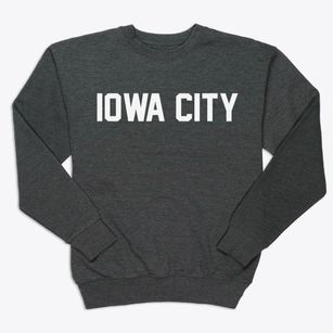 Iowa City Iowa Classic Block Premium Crewneck Sweatshirt