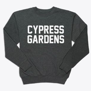 Cypress Gardens Florida Classic Block Premium Crewneck Sweatshirt