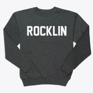 Rocklin California Classic Block Premium Crewneck Sweatshirt