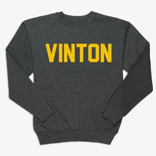 Vinton Iowa Classic Block Premium Crewneck Sweatshirt