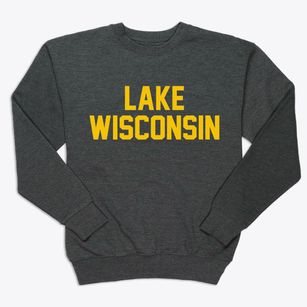 Lake Wisconsin Wisconsin Classic Block Premium Crewneck Sweatshirt