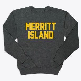 Merritt Island Florida Classic Block Premium Crewneck Sweatshirt
