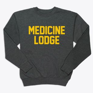 Medicine Lodge Kansas Classic Block Premium Crewneck Sweatshirt