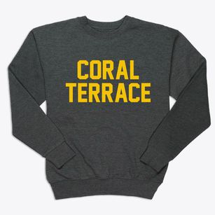 Coral Terrace Florida Classic Block Premium Crewneck Sweatshirt