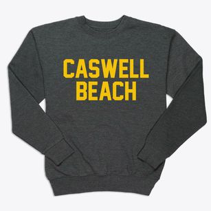 Caswell Beach North Carolina Classic Block Premium Crewneck Sweatshirt