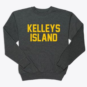 Kelleys Island Ohio Classic Block Premium Crewneck Sweatshirt
