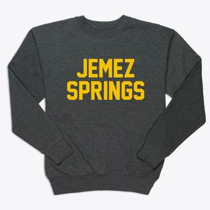 Jemez Springs New Mexico Classic Block Premium Crewneck Sweatshirt