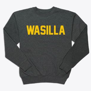 Wasilla Alaska Classic Block Premium Crewneck Sweatshirt