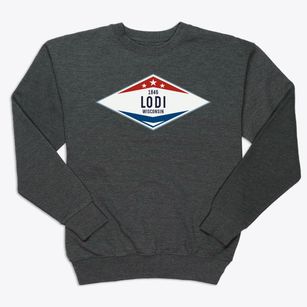 Lodi Wisconsin Diamond Star Premium Crewneck Sweatshirt
