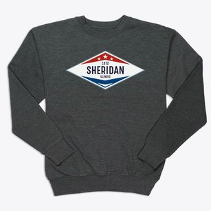 Sheridan Illinois Diamond Star Premium Crewneck Sweatshirt