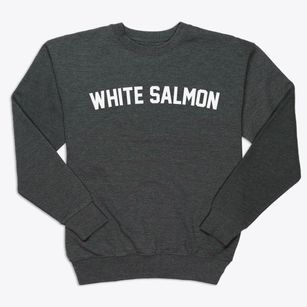 White Salmon Washington Classic Curve Premium Crewneck Sweatshirt