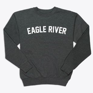 Eagle River Wisconsin Classic Curve Premium Crewneck Sweatshirt
