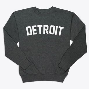 Detroit Michigan Classic Curve Premium Crewneck Sweatshirt