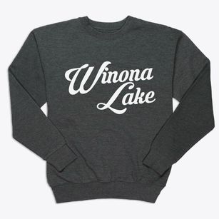 Winona Lake Indiana Vintage Team Premium Crewneck Sweatshirt