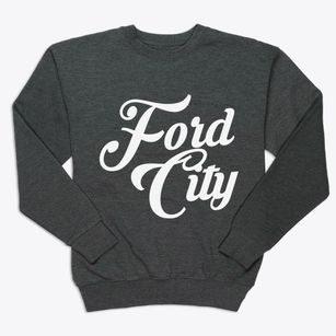 Ford City California Vintage Team Premium Crewneck Sweatshirt