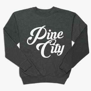 Pine City Minnesota Vintage Team Premium Crewneck Sweatshirt