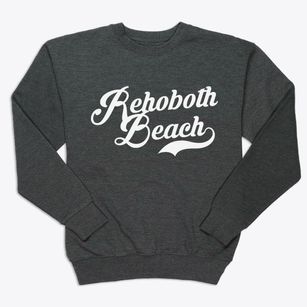 Rehoboth Beach Delaware Vintage Team Premium Crewneck Sweatshirt