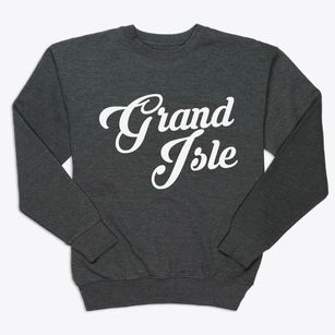 Grand Isle Louisiana Vintage Team Premium Crewneck Sweatshirt