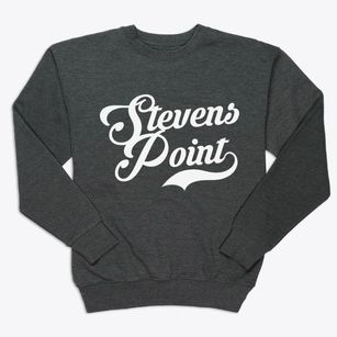 Stevens Point Wisconsin Vintage Team Premium Crewneck Sweatshirt