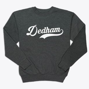Dedham Massachusetts Vintage Team Premium Crewneck Sweatshirt