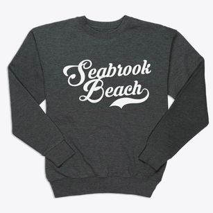 Seabrook Beach New Hampshire Vintage Team Premium Crewneck Sweatshirt