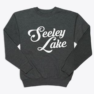 Seeley Lake Montana Vintage Team Premium Crewneck Sweatshirt