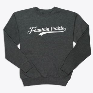 Fountain Prairie Wisconsin Vintage Team Premium Crewneck Sweatshirt