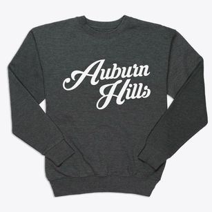 Auburn Hills Michigan Vintage Team Premium Crewneck Sweatshirt