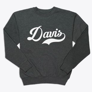 Davis North Carolina Vintage Team Premium Crewneck Sweatshirt