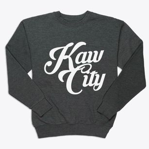 Kaw City Oklahoma Vintage Team Premium Crewneck Sweatshirt