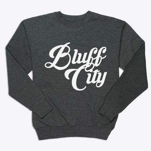 Bluff City Kansas Vintage Team Premium Crewneck Sweatshirt