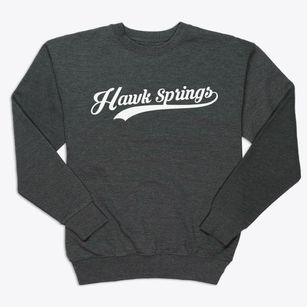 Hawk Springs Wyoming Vintage Team Premium Crewneck Sweatshirt