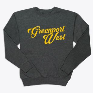 Greenport West New York Vintage Team Premium Crewneck Sweatshirt