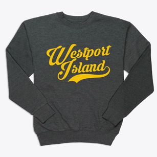 Westport Island Maine Vintage Team Premium Crewneck Sweatshirt