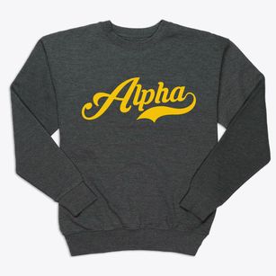 Alpha Illinois Vintage Team Premium Crewneck Sweatshirt