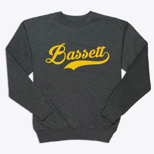 Bassett Iowa Vintage Team Premium Crewneck Sweatshirt