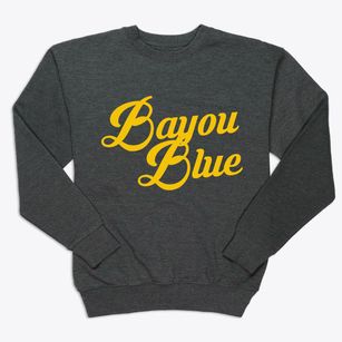 Bayou Blue Louisiana Vintage Team Premium Crewneck Sweatshirt
