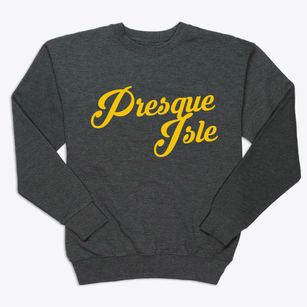 Presque Isle Maine Vintage Team Premium Crewneck Sweatshirt