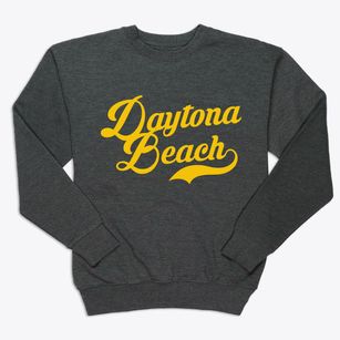 Daytona Beach Florida Vintage Team Premium Crewneck Sweatshirt