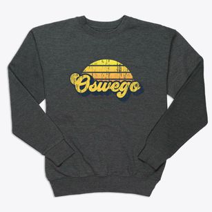 Oswego Illinois Sublime Sunset Premium Crewneck Sweatshirt