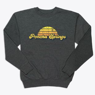 Poncha Springs Colorado Sublime Sunset Premium Crewneck Sweatshirt
